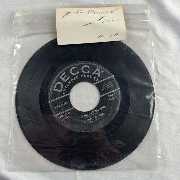 45s Record Lot Of 10 Singles Vintage Country Western Honky Took Nashville Swing - Picture 9 of 11